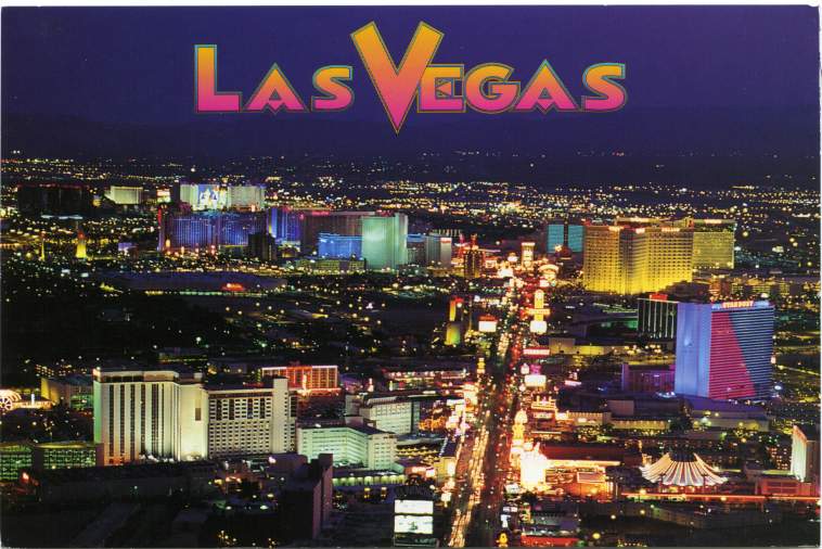 las vegas strip. View of Las Vegas Strip